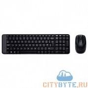 Комплект клавиатура + мышь Logitech combo mk220 USB (920-003169) чёрный