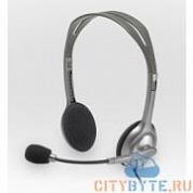 Наушники Logitech stereo headset h110 (981-000271) серебристый