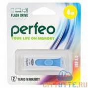 USB-флешка Perfeo s01 (PF-S01W004) USB 2.0 4 Гб белый