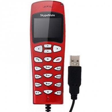 USB-телефон SkypeMate USB-P1M красный