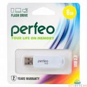 USB-флешка Perfeo c03 (PF-C03W008) USB 2.0 8 Гб белый