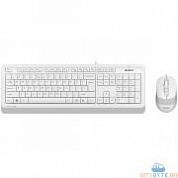 Комплект клавиатура + мышь A4Tech F1010 WHITE USB комбинированная расцветка