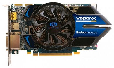 Видеокарта Sapphire Radeon HD 6770 860 МГц PCI-E 2.1 GDDR5 4800 МГц 1024 Мб 128 бит