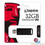 USB-флешка Kingston dt20 (DT20/32GB) USB 2.0 32 Гб чёрный