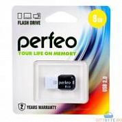 USB-флешка Perfeo m02 (PF-M02W008) USB 2.0 8 Гб белый