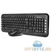 Комплект клавиатура + мышь A4Tech 7200N USB (613834) чёрный