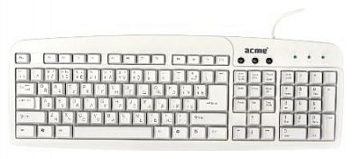 Клавиатура ACME Standard Keyboard KS01 White USB
