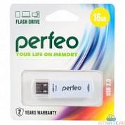 USB-флешка Perfeo c06 (PF-C06W016) USB 2.0 16 Гб белый