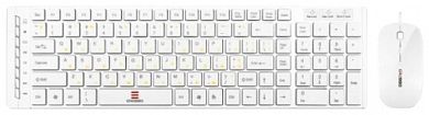 Комплект клавиатура + мышь Gresso GMK-2028 White USB
