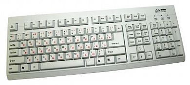 Клавиатура L-PRO KB-201P Keyboard White PS/2
