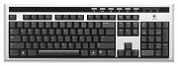 Клавиатура Logitech UltraX Premium Keyboard Black-Silver USB USB