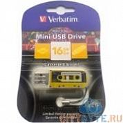 USB-флешка Verbatim mini cassette edition (49399) USB 2.0 16 Гб желтый