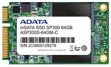 SSD накопитель ADATA Premier Pro SP300 Premier Pro SP300 64GB (ASP300S-64GM-C) 64 Гб