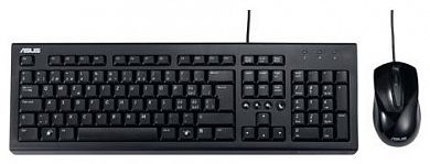 Комплект клавиатура + мышь ASUS P2000 Black PS/2