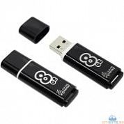 USB-флешка SmartBuy glossy (SB8GBGS-K) USB 2.0 8 Гб чёрный