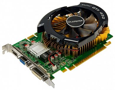 Видеокарта Leadtek GeForce GTS 450 783 МГц PCI-E 2.0 GDDR3 1300 МГц 1024 Мб 128 бит