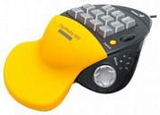 Клавиатура Genius ErgoMedia 500 Yellow-Black USB + PS/2