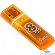 USB-флешка SmartBuy Glossy series (SB8GBGS-Or) USB 2.0 8 Гб оранжевый