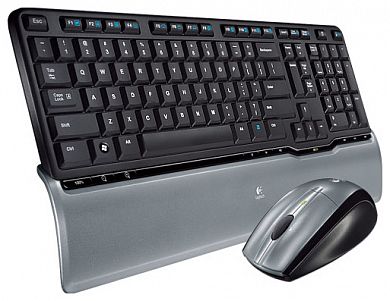 Комплект клавиатура + мышь Logitech Cordless Desktop S520 Black USB USB