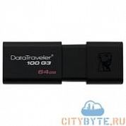USB-флешка Kingston dt100g3 (DT100G3/64Gb) USB 3.0 64 Гб чёрный