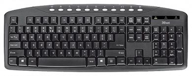Клавиатура Trust Eyso Multimedia Keyboard Black USB