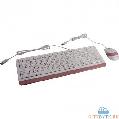 Комплект клавиатура + мышь A4Tech f1010 USB (1192165) комбинированная расцветка