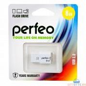 USB-флешка Perfeo m01 (PF-M01W008) USB 2.0 8 Гб белый