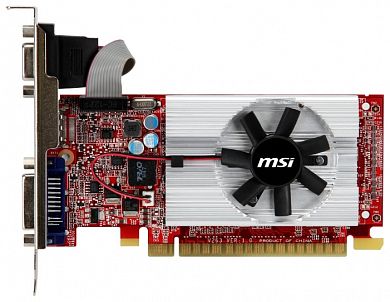 Видеокарта MSI GeForce GT 520 One Slot 810 МГц PCI-E 2.0 GDDR3 1000 МГц 2048 Мб 64 бит