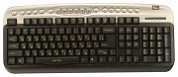 Клавиатура Oklick 330 M Multimedia Keyboard Black-Silver USB + PS/2