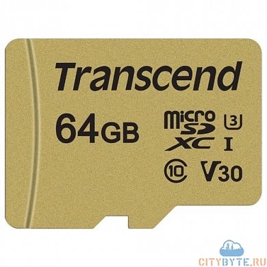Карта памяти Transcend TS64GUSD500S 64 Гб