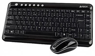 Комплект клавиатура + мышь A4Tech 7600N Black USB