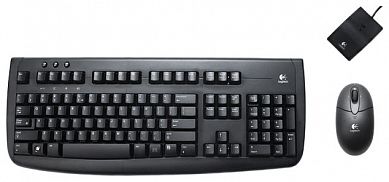 Комплект клавиатура + мышь Logitech Cordless Deluxe 660 Black Desktop USB USB