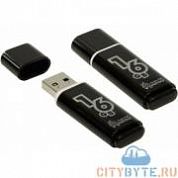USB-флешка SmartBuy glossy (SB16GBGS-K) USB 2.0 16 Гб чёрный
