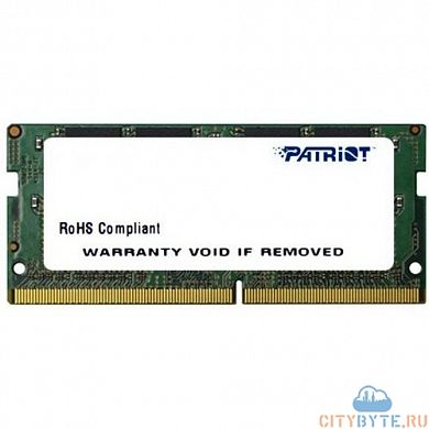 Оперативная память Patriot Memory PSD416G266681S DDR4 16 Гб SO-DIMM 2 666 МГц