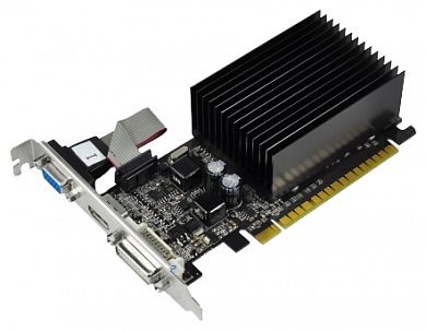 Видеокарта Gainward GeForce 210 Silent 589 МГц PCI-E 2.0 GDDR3 1000 МГц 1024 Мб 64 бит