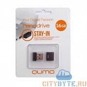 USB-флешка Qumo nano (QM16GUD-NANO-B) USB 2.0 16 Гб чёрный
