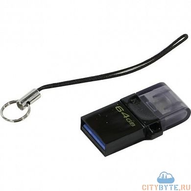 USB-флешка Kingston DTDUO3G2/64GB USB 3.1 64 Гб черный