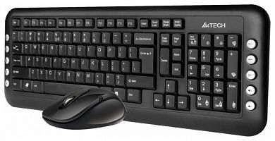 Комплект клавиатура + мышь A4Tech 7200N Black USB