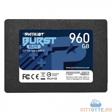 SSD накопитель Patriot Memory Burst PBE960GS25SSDR 960 Гб