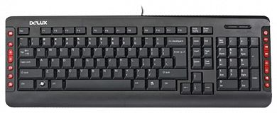 Клавиатура Delux K5015 Black USB