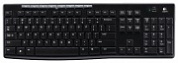 Комплект клавиатура + мышь Logitech Wireless Combo MK270 Black USB