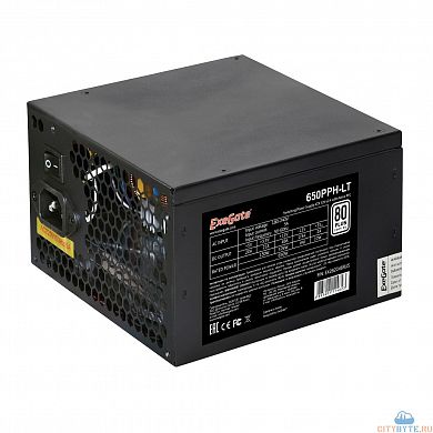Блок питания для компьютера Exegate 650PPH-LT (EX282046RUS) RTL 650W