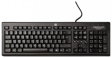 Клавиатура HP WZ972AA Classic Wired Keyboard Black USB