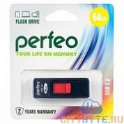 USB-флешка Perfeo s03 (PF-S03B064) USB 2.0 64 Гб чёрный