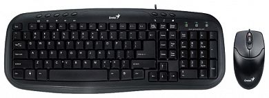 Комплект клавиатура + мышь Genius KM-200 Black USB