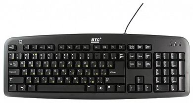 Клавиатура BTC 5211AU-WP Black USB