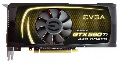 Видеокарта EVGA GeForce GTX 560 Ti 448 797 МГц PCI-E 2.0 GDDR5 3900 МГц 1280 Мб 320 бит