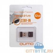 USB-флешка Qumo nano (QM32GUD-NANO-B) USB 2.0 32 Гб чёрный