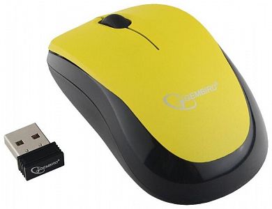 Мышь Gembird MUSW-360-LM USB желтый