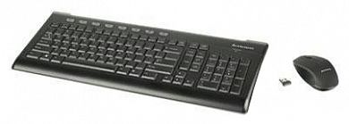 Комплект клавиатура + мышь Lenovo Ultraslim Wireless Keyboard and Mouse 57Y4700 Black USB